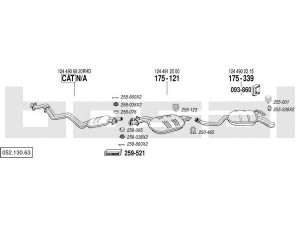 BOSAL 052.130.63 išmetimo sistema 
 Išmetimo sistema -> Išmetimo sistema, visa