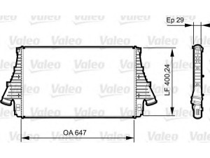 VALEO 818817 tarpinis suslėgto oro aušintuvas, kompresorius 
 Variklis -> Oro tiekimas -> Įkrovos agregatas (turbo/superįkrova) -> Tarpinis suslėgto oro aušintuvas
12804713