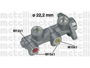 METELLI 05-0189 pagrindinis cilindras, stabdžiai 
 Stabdžių sistema -> Pagrindinis stabdžių cilindras
3492362, 558101, 558.101