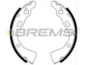 BREMSI GF0770 stabdžių trinkelių komplektas 
 Techninės priežiūros dalys -> Papildomas remontas
CA152638ZA, D00126310, D0012638Z