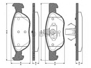 BOSCH 0 986 TB2 281 stabdžių trinkelių rinkinys, diskinis stabdys 
 Techninės priežiūros dalys -> Papildomas remontas
77362149, 77362269, 77363321, 9948623