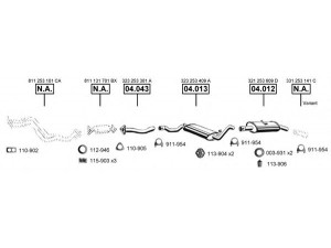 ASMET VA033870 išmetimo sistema 
 Išmetimo sistema -> Išmetimo sistema, visa