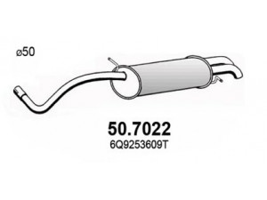 ASSO 50.7022 galinis duslintuvas 
 Išmetimo sistema -> Duslintuvas
6Q5253609C, 6Q90253609AK, 6Q9253609AE