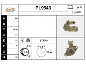 SNRA PL9543 starteris
M2T56871, M2T66871, M2T66872, M2T66873