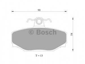 BOSCH 0 986 AB4 435 stabdžių trinkelių rinkinys, diskinis stabdys 
 Techninės priežiūros dalys -> Papildomas remontas