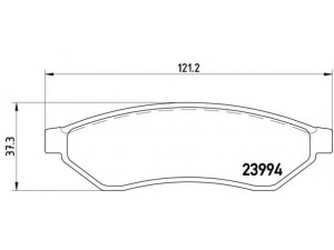 BREMBO P 10 008 stabdžių trinkelių rinkinys, diskinis stabdys 
 Techninės priežiūros dalys -> Papildomas remontas
96496763