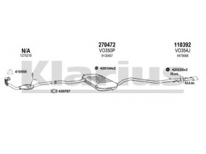 KLARIUS 960263E išmetimo sistema 
 Išmetimo sistema -> Išmetimo sistema, visa