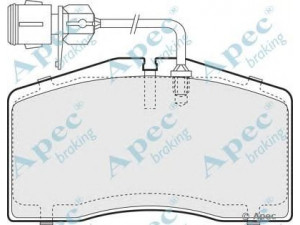 APEC braking PAD1296 stabdžių trinkelių rinkinys, diskinis stabdys 
 Techninės priežiūros dalys -> Papildomas remontas
4D0698151L