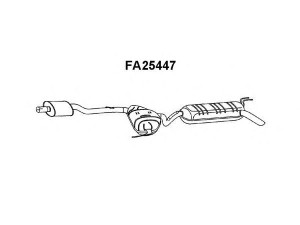 VENEPORTE FA25447 galinis duslintuvas 
 Išmetimo sistema -> Duslintuvas
46472762, 46472763, 46768049, 46768050