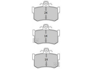 FREMAX FBP-1910 stabdžių trinkelių rinkinys, diskinis stabdys
GBP90323, SFP000360, SFP100012
