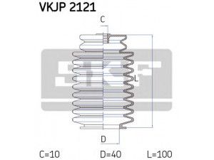 SKF VKJP 2121 gofruotoji membrana, vairavimas 
 Vairavimas -> Gofruotoji membrana/sandarinimai
77 00 774 566
