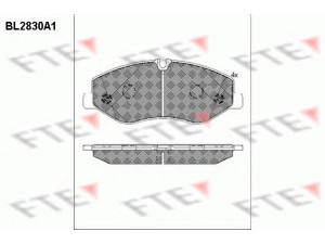 FTE BL2830A1 stabdžių trinkelių rinkinys, diskinis stabdys 
 Techninės priežiūros dalys -> Papildomas remontas
447 420 00 20