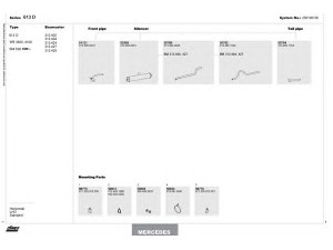 DINEX 250100105 išmetimo sistema