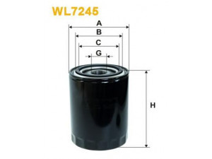 WIX FILTERS WL7245 alyvos filtras 
 Techninės priežiūros dalys -> Techninės priežiūros intervalai
OK125, OK50, 690260, 01173481, 01174418
