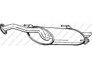 BOSAL 228-885 galinis duslintuvas 
 Išmetimo sistema -> Duslintuvas
17430-1A400