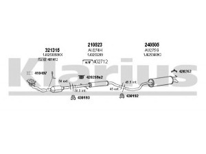 KLARIUS 940444E išmetimo sistema 
 Išmetimo sistema -> Išmetimo sistema, visa