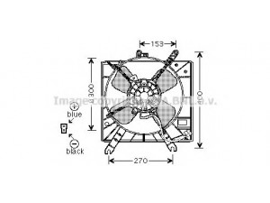 AVA QUALITY COOLING MZ7516 ventiliatorius, radiatoriaus 
 Aušinimo sistema -> Oro aušinimas
3H7E15025AA, MB3H7E15025AA