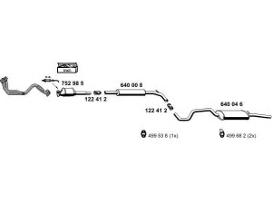 ERNST 060016 išmetimo sistema 
 Išmetimo sistema -> Išmetimo sistema, visa