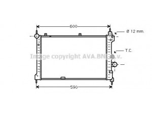 AVA QUALITY COOLING OL2127 radiatorius, variklio aušinimas 
 Aušinimo sistema -> Radiatorius/alyvos aušintuvas -> Radiatorius/dalys
1300096, 1300103, 90323240, 90353025