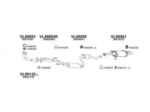 VENEPORTE 900017 išmetimo sistema 
 Išmetimo sistema -> Išmetimo sistema, visa