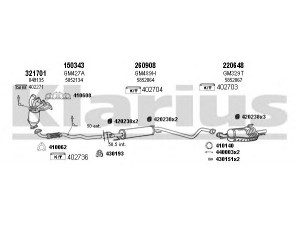 KLARIUS 391374E išmetimo sistema