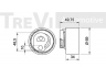 TREVI AUTOMOTIVE TD1521 įtempiklio skriemulys, paskirstymo diržas 
 Techninės priežiūros dalys -> Papildomas remontas
504010846, 504183759, 504010846