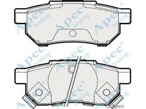 APEC braking PAD1854 stabdžių trinkelių rinkinys, diskinis stabdys 
 Techninės priežiūros dalys -> Papildomas remontas
910000439E