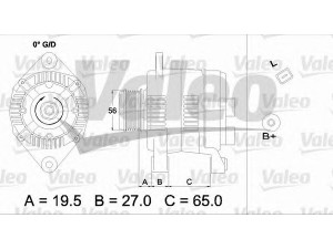 VALEO 437408 kintamosios srovės generatorius 
 Elektros įranga -> Kint. sr. generatorius/dalys -> Kintamosios srovės generatorius
7711135504, 8200128426, 8200159642