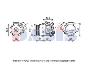 AKS DASIS 852681N kompresorius, oro kondicionierius 
 Oro kondicionavimas -> Kompresorius/dalys
8831050160