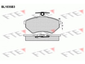 FTE BL1035B3 stabdžių trinkelių rinkinys, diskinis stabdys 
 Techninės priežiūros dalys -> Papildomas remontas
357 698 151 B, 8A0 698 151 C, 357 698 151 B