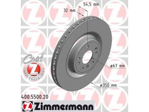 ZIMMERMANN 400.5500.20 stabdžių diskas 
 Dviratė transporto priemonės -> Stabdžių sistema -> Stabdžių diskai / priedai
166 421 0712