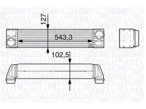 MAGNETI MARELLI 351319202650 tarpinis suslėgto oro aušintuvas, kompresorius
PML000011