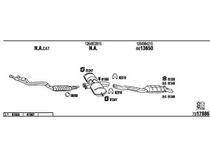 WALKER MB42011B išmetimo sistema 
 Išmetimo sistema -> Išmetimo sistema, visa