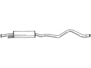 AKS DASIS SG40445 vidurinis duslintuvas 
 Išmetimo sistema -> Duslintuvas
852081