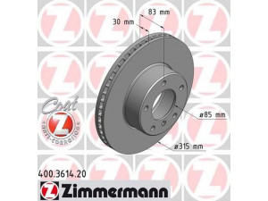 ZIMMERMANN 400.3614.20 stabdžių diskas 
 Dviratė transporto priemonės -> Stabdžių sistema -> Stabdžių diskai / priedai
463 421 0012, 463 421 0112, 463 421 0312