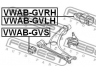 FEBEST VWAB-GVRH valdymo svirties/išilginių svirčių įvorė
1K0199232G, 1K0199232J