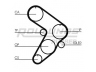 ROULUNDS RUBBER RR1406 paskirstymo diržas 
 Techninės priežiūros dalys -> Papildomas remontas
5985163, 1356863010, 1356863020