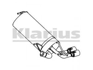KLARIUS PG815A galinis duslintuvas 
 Išmetimo sistema -> Duslintuvas
1726PZ, 1726PZ