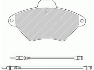 FERODO FSL875 stabdžių trinkelių rinkinys, diskinis stabdys 
 Techninės priežiūros dalys -> Papildomas remontas
425292, 95667787, RP425157