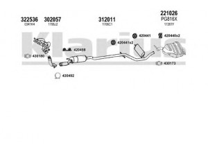KLARIUS 631110E išmetimo sistema 
 Išmetimo sistema -> Išmetimo sistema, visa