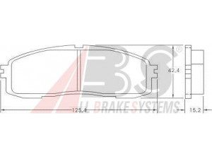 A.B.S. 36626 stabdžių trinkelių rinkinys, diskinis stabdys 
 Techninės priežiūros dalys -> Papildomas remontas
04466-14030, 04466-30010, 0446614010
