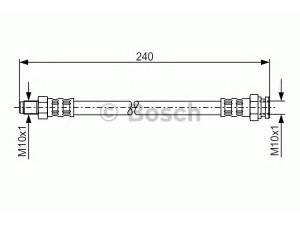 BOSCH 1 987 481 220 stabdžių žarnelė 
 Stabdžių sistema -> Stabdžių žarnelės
MB238156, MB857530, MB857544, MR129748