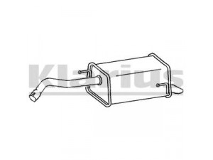 KLARIUS DN639T galinis duslintuvas 
 Išmetimo sistema -> Duslintuvas
20100AY11A, 20100AY11B, 20100AY11A