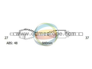 ODM-MULTIPARTS 18-162131 kardaninis velenas 
 Ratų pavara -> Kardaninis velenas
3273.06, 3273.5Y, 3273.S2, 3273.S4