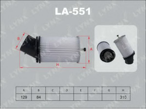 LYNXauto LA-551 oro filtras 
 Techninės priežiūros dalys -> Techninės priežiūros intervalai
17220-P72-000, H1722-P72-000, AY120-HN019
