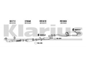 KLARIUS 120051U išmetimo sistema 
 Išmetimo sistema -> Išmetimo sistema, visa