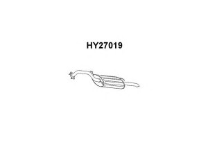 VENEPORTE HY27019 galinis duslintuvas 
 Išmetimo sistema -> Duslintuvas
2870033201, 2870033240, 2870033841