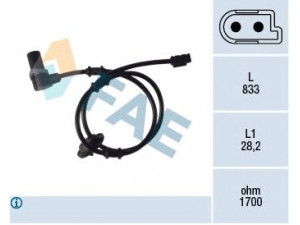 FAE 78075 jutiklis, rato greitis 
 Elektros įranga -> Jutikliai
210 540 07 17, 210 540 10 17