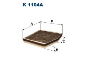 FILTRON K1104A filtras, salono oras 
 Techninės priežiūros dalys -> Techninės priežiūros intervalai
46722862, 46722863, 46723245, 46770829