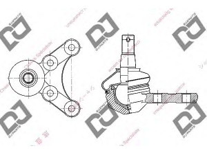 DJ PARTS DB1233 atramos/vairo trauklė 
 Ašies montavimas/vairavimo mechanizmas/ratai -> Sujungimai -> Atramos/vairo trauklė
E17Z-3050A, E17Z3050A, UA01-99-356